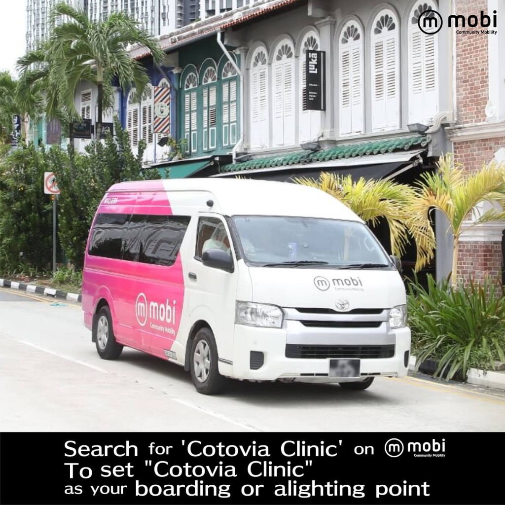 Complimentary mobi ride to/from Cotovia Clinic