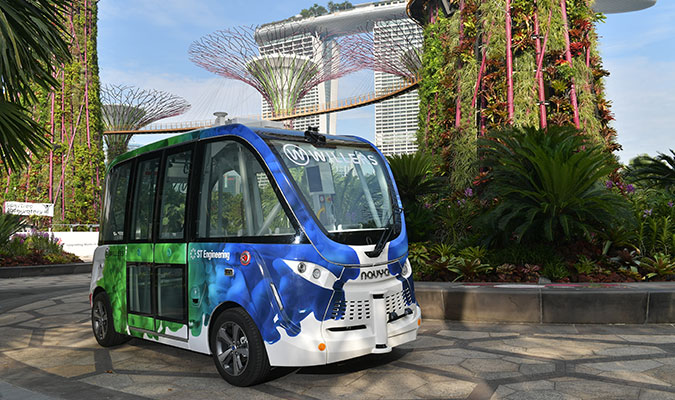 on-demand shared bus, npark ride, on-demand vehicle