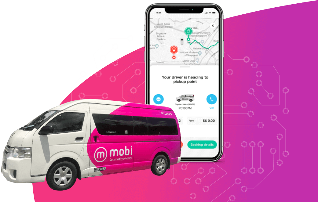 book a ride on app and try mobi shuttle service now