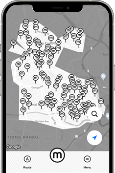 Tap on any virtual mobi stop and select pick up and drop off to book a ride via pay-per-use