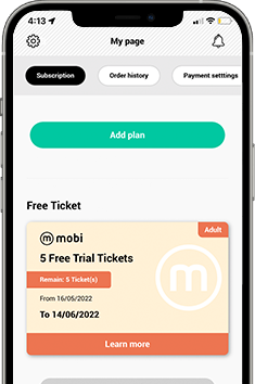 choose the fixed price subscription plan in mobi app